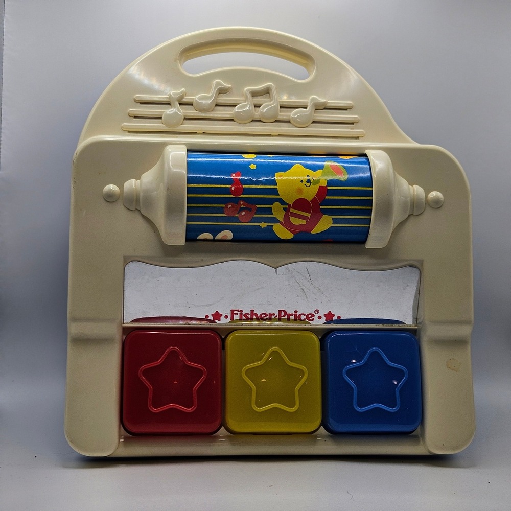 Fisher Price Piano Music Toy Blocks And Rotating Drum For Toddlers NOT WORKING